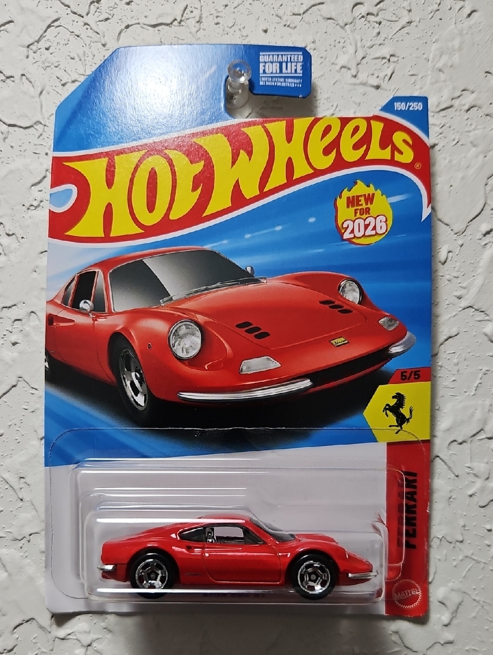 Hot Wheels Dino 206 GT Red Ferrari Collectible Toy Car - 2026 Edition